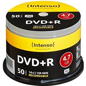 Intenso DVD+R 16x Speed 50er spindel DVD-blanco