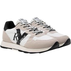 Replay Arthur RY 2 Sneakers voor heren, 062 wit zwart, 41 EU, 062, wit zwart, 41 EU