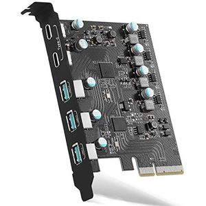 PCIe USB 3.2 (USB 3.1) Gen 2 kaart 10 Gbps interne converter voor desktop pc ondersteuning Windows