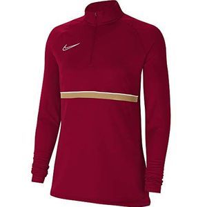Nike Dames Academy 21 Boor Top, Team RED/White/Jersey Goud/Wit, CV2653-677, XS