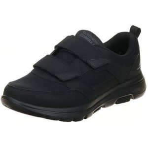 Skechers Heren Gowalk 5 Wistful – klittenbandsluiting Athletic Mesh Performance Walking Shoe Sneakers, zwart, 47 EU X-Weit