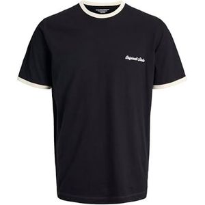 JACK & JONES Jornorrebro Ringer Tee Ss Crew Neck, zwart, S