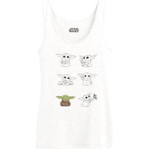 Star Wars Tanktop voor dames, Wit, XS