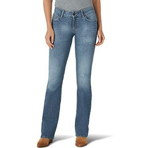 Wrangler Dames Retro Slim Fit Straight Leg Green Jean 09mwzwj, juliet, 11W x 32L