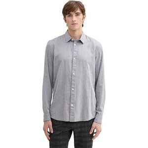 Overhemden - Visgraat - Katoen - Lange Mouw - Regular Fit