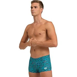 ARENA Heren Swim Short Allover Trunks, Blue Ocean Flowers Multi, 52, Blu Ocean Flowers Multi