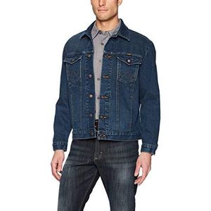 Wrangler Heren jeansjas in westernstijl bovenkleding, donkerblauw, XL