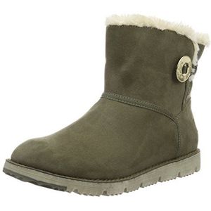 s.Oliver Dames 26412 Enkellaarzen, Groen Khaki 701, 41 EU