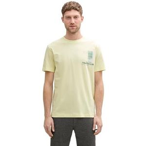 TOM TAILOR T-shirt voor heren, 29078 - Lime Cream Green, XL