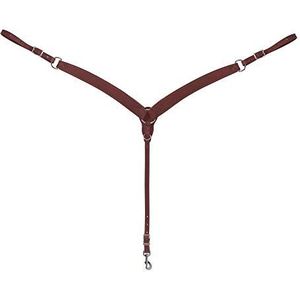 Turquoise Cross Voorgevormde plint lederen borstkraag, medium olie