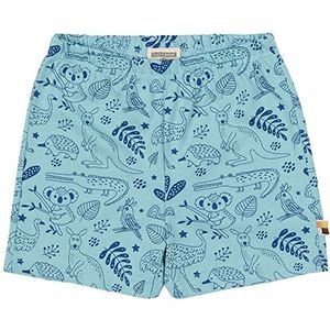 loud + proud Uniseks kinderopdruk, GOTS-gecertificeerde shorts, lagoon, 62/68 cm