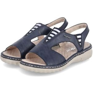Rieker - Dames Schoenen - Blauw - Leer