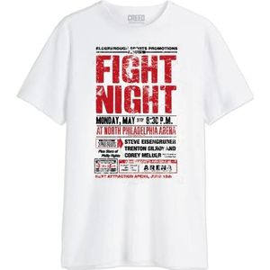 cotton division Creed MECREEDTS014 T-shirt voor heren, wit, maat M, Wit, M