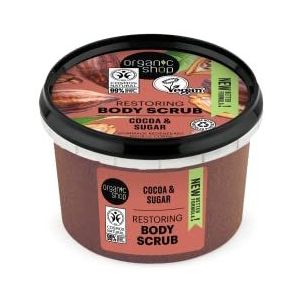 Organic Shop Body Scrub Natuurlijke Belgische chocolade en suiker 250 ml