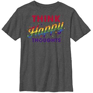 Disney Jongens Happy Thoughts T-shirt, charcoal heather, S