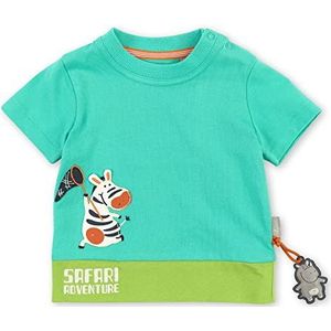Sigikid T-shirt voor jongens, turquoise/safari, 74 cm