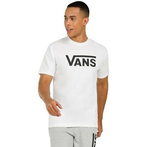 Vans Heren Classic Tee T-Shirt, Wit-Zwart, XS, Wit-zwart, XS