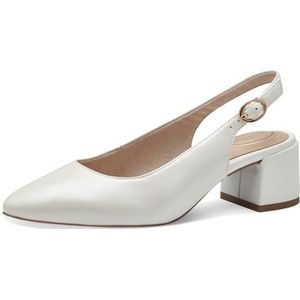 Tamaris Comfort slingpumps voor dames, van leer, elegant, parelmoer, 37 EU