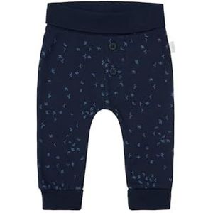 Noppies Baby Unisex Pants Nicea Regular Fit Allover Print, Black Iris - P554, 68 cm