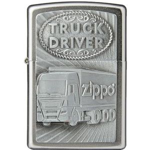 Zippo 2005895 Truck Driver aansteker, satijn chroom, één maat