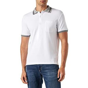 Geox Heren M Polo Shirt, optisch wit, L, wit (optical white), L