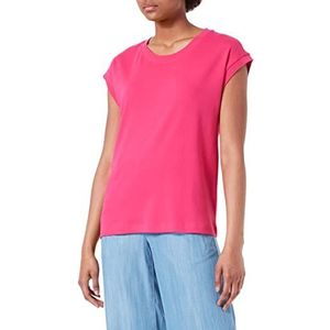 ESPRIT Dames T-shirt 042ee1k343, 660/roze fuchsia., XS