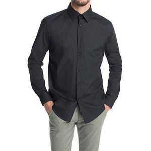 ESPRIT Collection Zakelijk hemd heren - zwart - Large