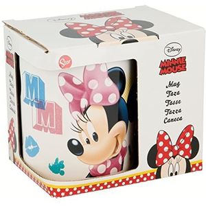 STOR Taza cerámica en caja Regalo de keramische mok, 325 ml, in geschenkdoos met Minnie Mouse 'Summer Crush' (74811), keramiek, kleurrijk