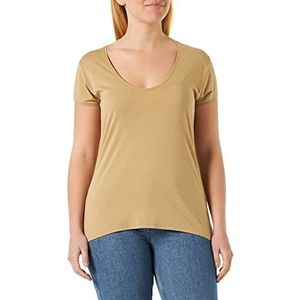 Replay Dames W3787 T-Shirt, 117 Light Brown, XXS, 117 lichtbruin, XXS