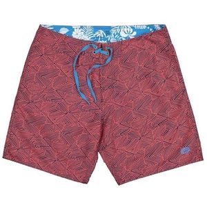 Panareha Heren Zwemshorts van Gerecycled Polyester PLAKA Marineblauw, Rood (46)