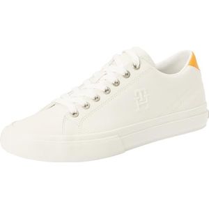 Tommy Hilfiger Heren Th Hi Vulc Street Low LTH Ess Fm0fm04896 Vulcanized Sneaker, Wit Ecru, 40 EU