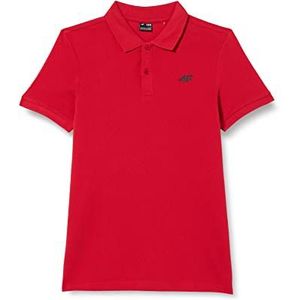 4F JUNIOR T-shirt M295 kleur rood maat 140 voor heren, Rood, 140