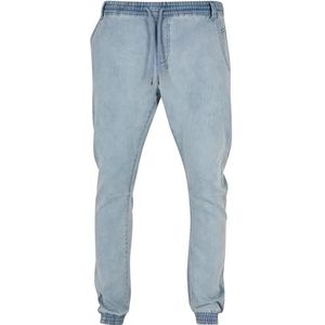 Urban Classics Gebreide denim joggingbroek voor heren, Lighter Washed, 5XL