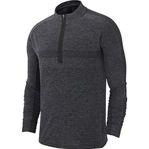 Nike M Nk Dry Top Hz Stmt Sweatshirt voor heren, meerkleurig (Black/Dark Grey), S