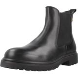 Tommy Hilfiger - TH LEATHER CLEATED CHELSEA - Chelsea-boots - Zwart