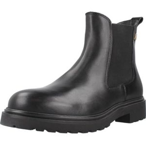 Tommy Hilfiger - TH LEATHER CLEATED CHELSEA - Chelsea-boots - Zwart