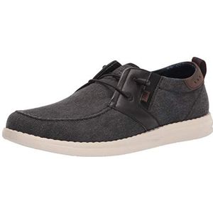 Nunn Bush Heren Brewski Wallabee Canvas Moc Toe Bungee Instappers, zwart, 43 EU