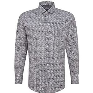 Seidensticker Heren 155530 Hemd, donkerblauw, 39