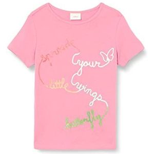 s.Oliver T-shirt voor meisjes, korte mouwen, Roze 4419, 104/110 cm