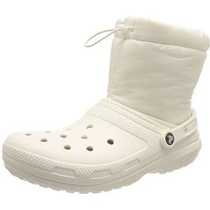 Crocs Classic Lined Neo Puff Boot Sneeuwlaarzen voor volwassenen, uniseks, Wit, 36/37 EU