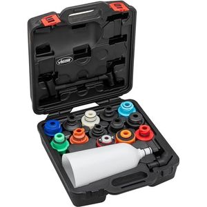 ViGOR Set olievulcontainers V6027N, geschikt voor alle gangbare voertuigmodellen, voorkomt oliemorsen, vermindert olievlekken, snel en schoon vullen in de motorruimte