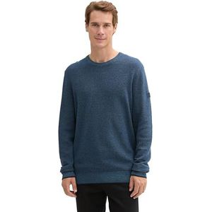 TOM TAILOR heren trui, 37636 - Navy Blue Mouline, L