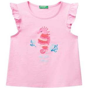 United Colors of Benetton T-shirt, Roze, 110