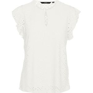 Vero Moda T-shirt Vmtassa Ss O-neck Top Jrs Ga 10306398 Snow White Dames
