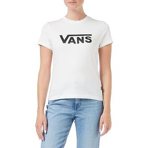 Vans Drop V Ss Crew T-shirt voor dames, Wit, M