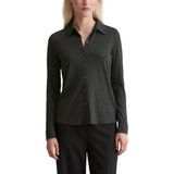 Marc O'Polo - Blouse - Donkergrijs - Lange Mouw - Normale Pasvorm