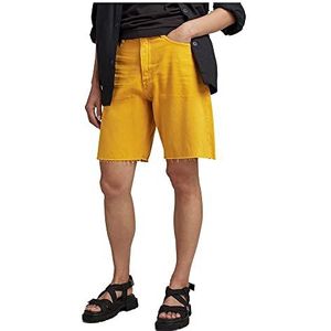 G-STAR RAW Dames Type 89 bermuda shorts, geel (dull yellow gd D300-D849), 25, Geel (Dull Yellow Gd D300-d849), 25W
