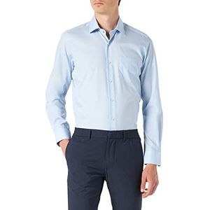 Pierre Cardin Zakelijk overhemd voor heren, Blauw (Blauw 9001), 46 NL