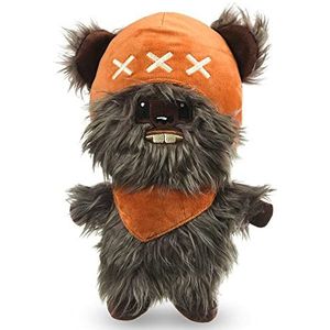 Star Wars Hondenspeelgoed Ewok pluche touw frisbee hondenspeelgoed | Pluche Star Wars piepende hondenspeelgoed | Schattig speelgoed voor alle honden, officieel hondenspeelgoed product van Star Wars