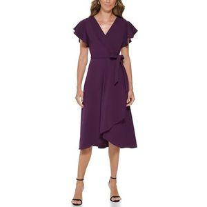 DKNY Dames Dd2g1305-wne-14 jurk, wijn, 18, Wine, 42